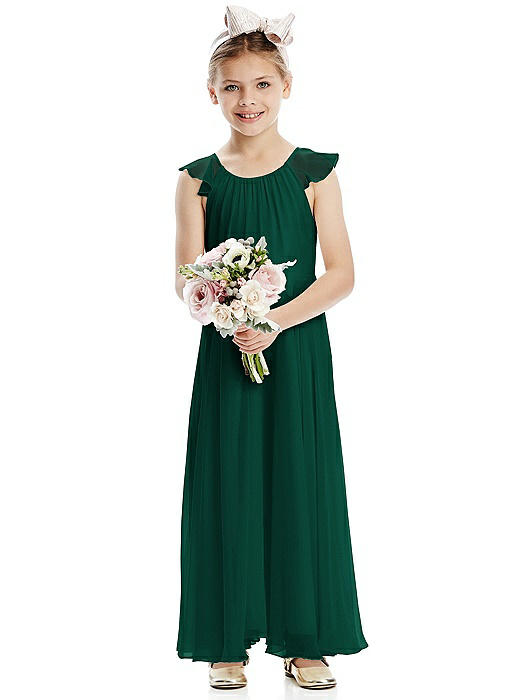 hunter green flower girl dresses