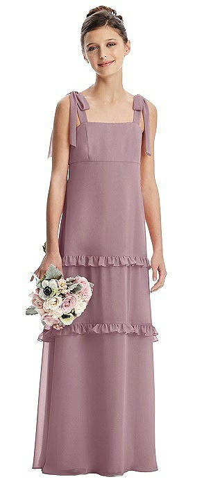 dusty rose junior dress