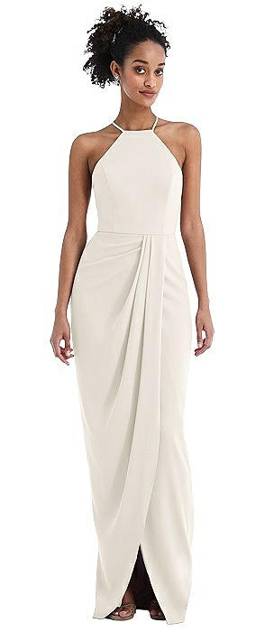 ivory halter dress