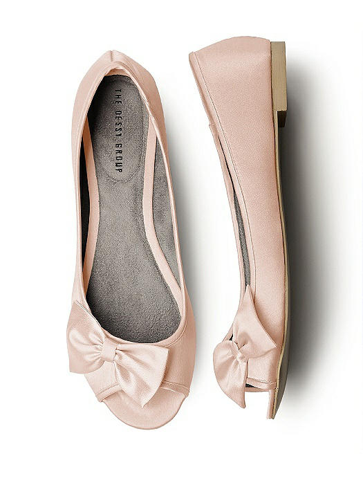 Satin Peep Toe Bridal Ballet Wedding 