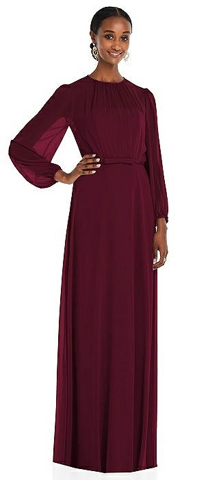 cabernet bridesmaid dress