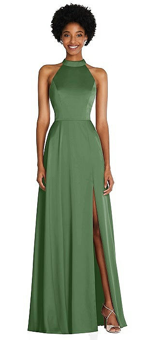 cream and green bridesmaid dresses