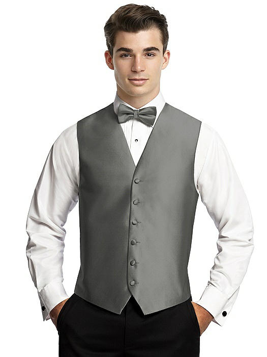 Large New Mens Juniper Reflection Fullback Wedding Prom Tuxedo Vest & Tie