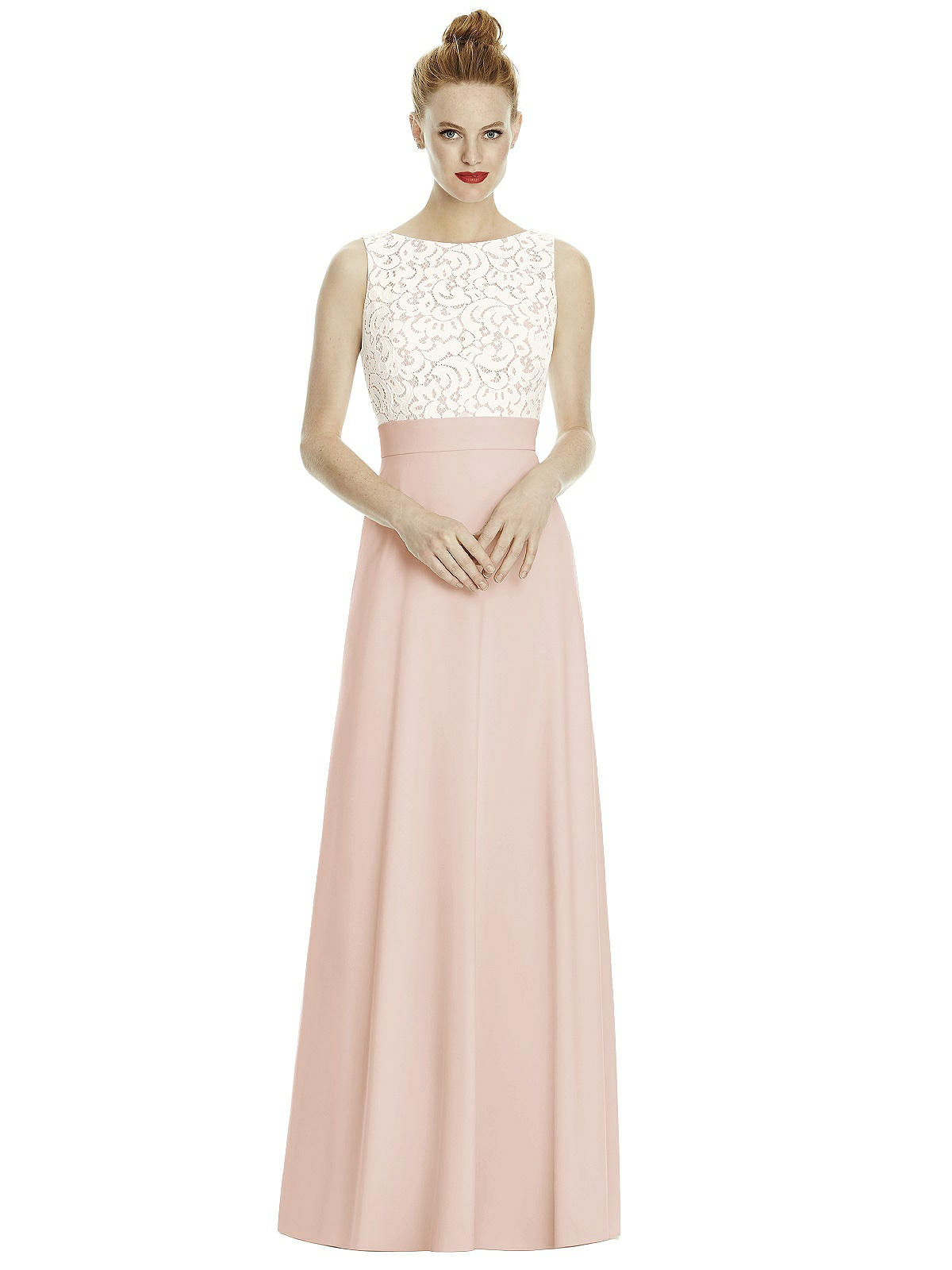 dusty pink formal dress