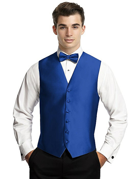 Yarn-Dyed 6 Button Tuxedo Vest by After Six
