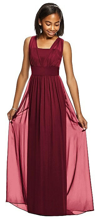 Junior Bridesmaid Dresses Burgundy 
