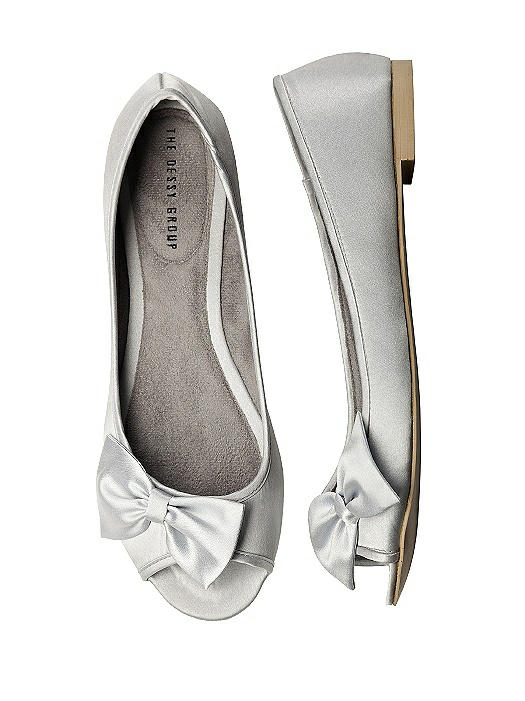 Satin Peep Toe Bridal Ballet Wedding 
