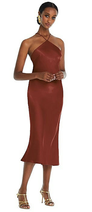 Rust-Colored Bridesmaid Dresses 