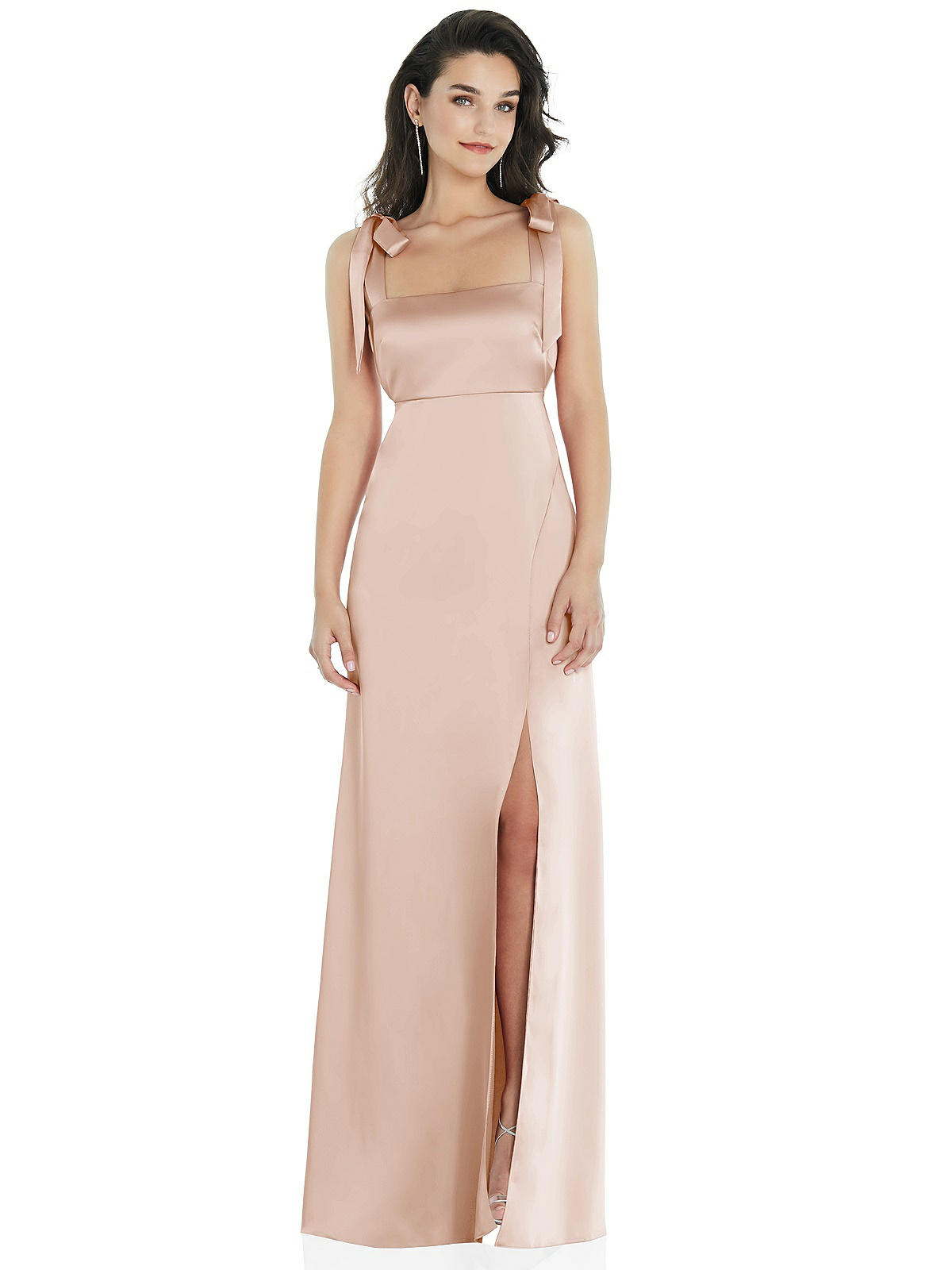 Bridesmaid Dress With Front Slit 