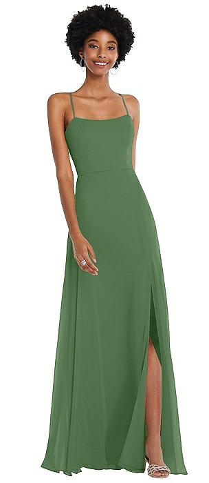 Vineyard Green Scoop Bridesmaid Dresses 