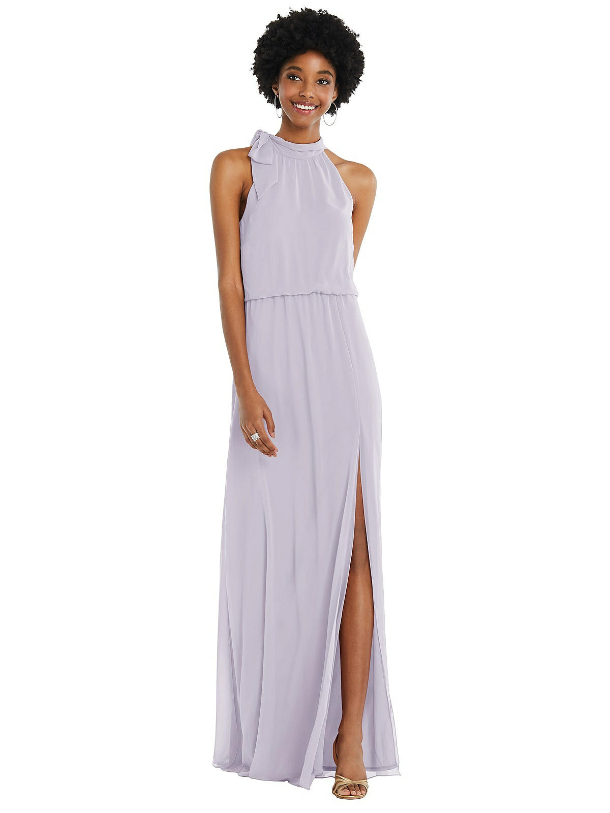 Bridesmaid Dress With Front Slit 
