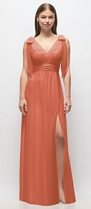 Terracotta Copper Bridesmaid Dresses 