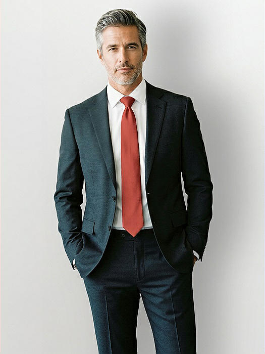 Yarn-Dyed Modern Tie By After Six | The 