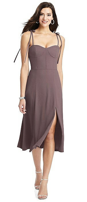 French Truffle Midi Bridesmaid Dresses 