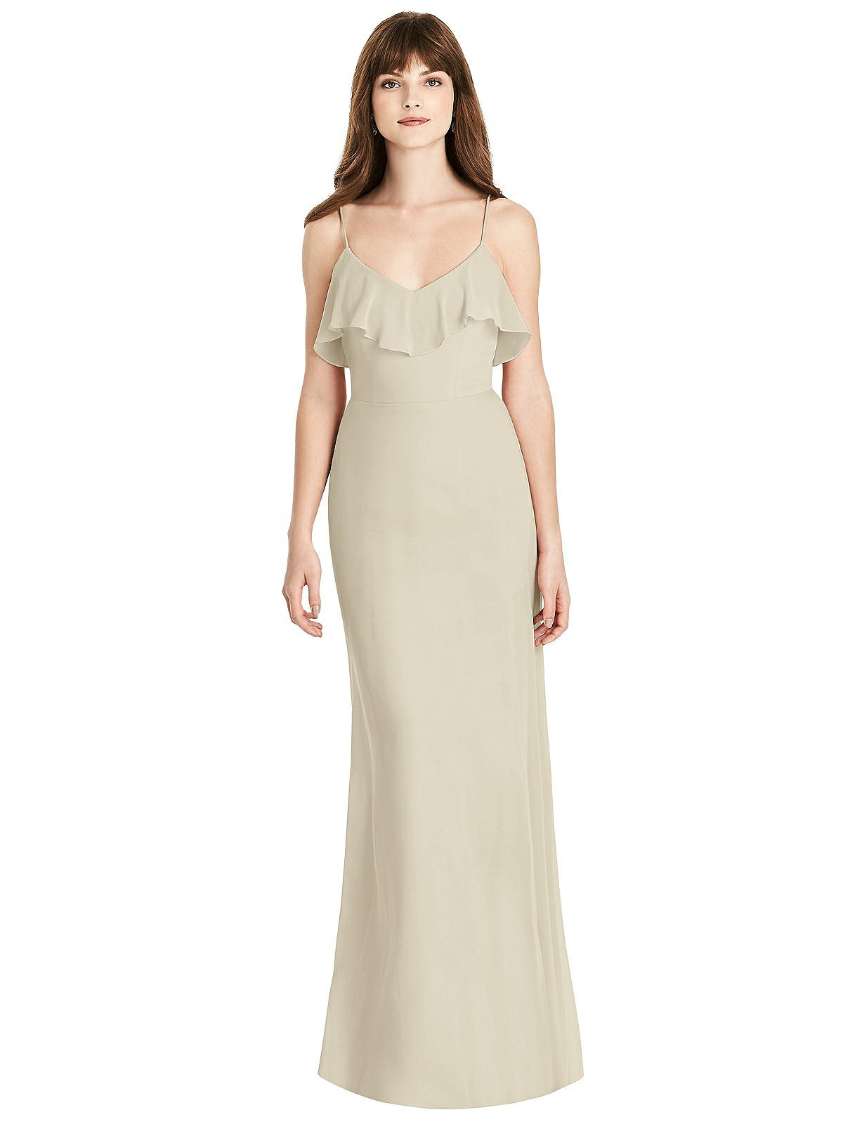 Ruffle-Trimmed Backless Maxi Dress - Britt