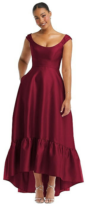 Alfred Sung Burgundy Cap Sleeve 