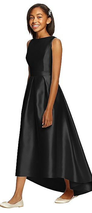 black junior bridesmaid dresses