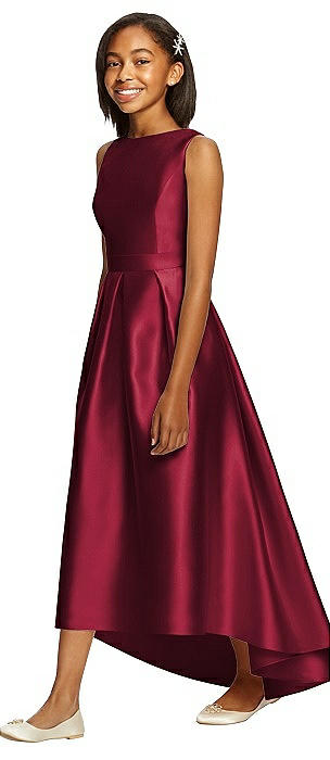 Junior Bridesmaid Dresses Burgundy 