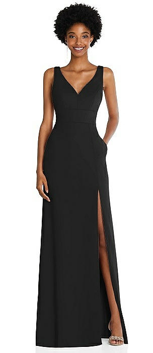 Black Crepe Bridesmaid Dresses | The 
