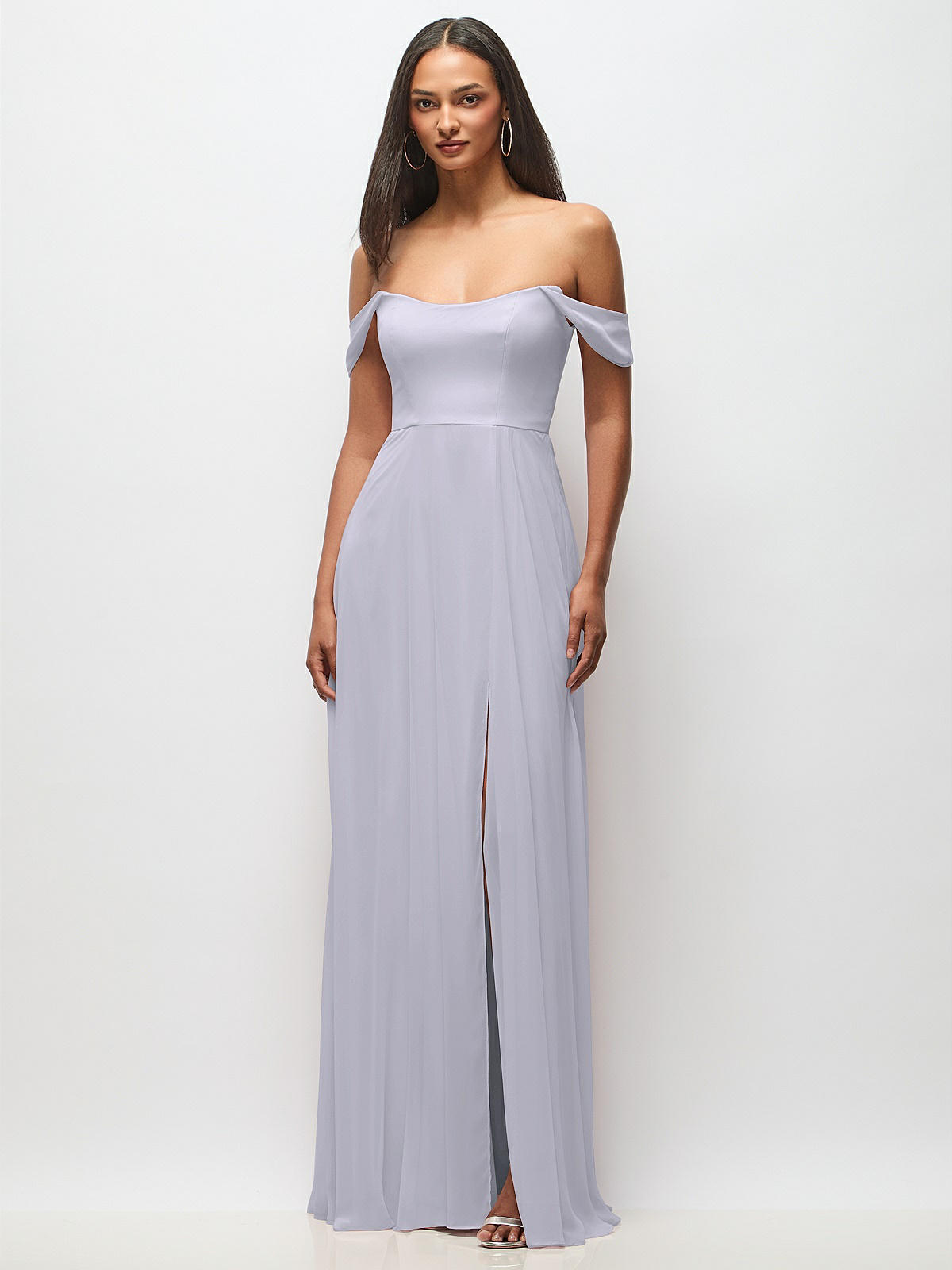 Bridesmaid Dress With Flounce Sleeves 