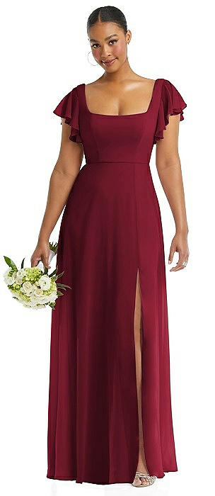 Burgundy Bridesmaid Dresses - Long 