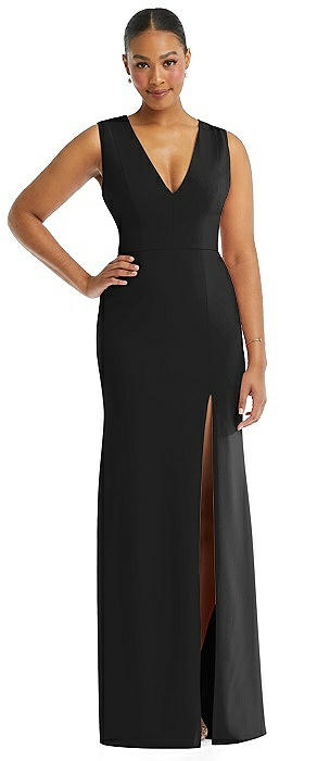 Black Crepe Bridesmaid Dresses | The 