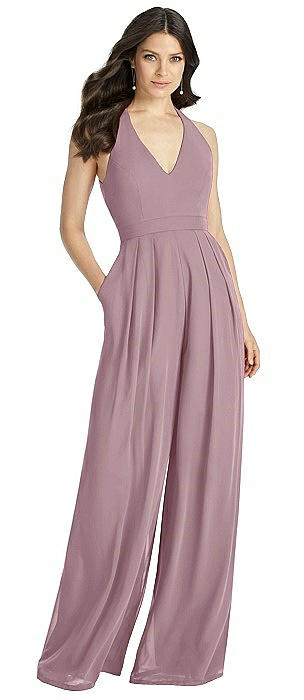 Dusty Rose Jumpsuit Bridesmaid Dresses | The Dessy Group