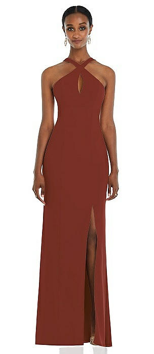 Rust-Colored Bridesmaid Dresses 