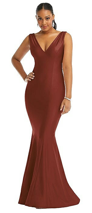 Rust-Colored Bridesmaid Dresses 
