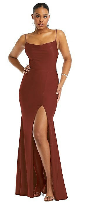 Rust-Colored Bridesmaid Dresses 