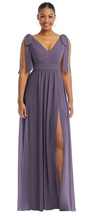 purple maxi dress,