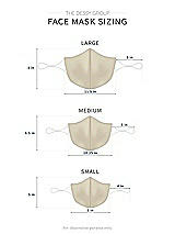 Alt View 1 Thumbnail - Champagne Satin Twill Reusable Face Mask