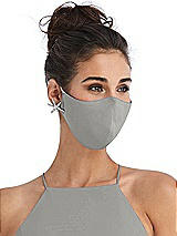 Alt View 2 Thumbnail - Chelsea Gray Soft Jersey Reusable Face Mask