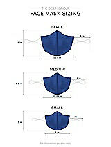 Alt View 1 Thumbnail - Classic Blue Soft Jersey Reusable Face Mask