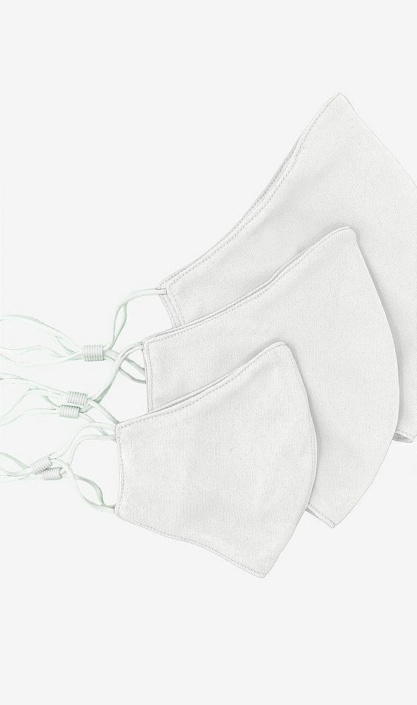 Back View - White Soft Jersey Reusable Face Mask