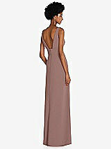 Rear View Thumbnail - Sienna Square Low-Back A-Line Dress with Front Slit and Pockets