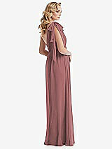 Alt View 4 Thumbnail - Rosewood Empire Waist Shirred Skirt Convertible Sash Tie Maxi Dress
