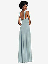 Rear View Thumbnail - Morning Sky Contoured Wide Strap Sweetheart Maxi Dress
