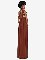 Alt View 3 Thumbnail - Auburn Moon Convertible Tie-Shoulder Empire Waist Maxi Dress