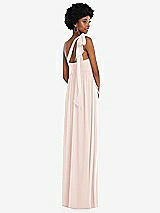 Alt View 3 Thumbnail - Blush Convertible Tie-Shoulder Empire Waist Maxi Dress