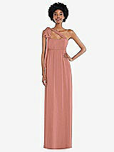 Alt View 2 Thumbnail - Desert Rose Convertible Tie-Shoulder Empire Waist Maxi Dress