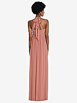 Alt View 5 Thumbnail - Desert Rose Convertible Tie-Shoulder Empire Waist Maxi Dress