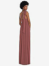 Alt View 3 Thumbnail - English Rose Convertible Tie-Shoulder Empire Waist Maxi Dress