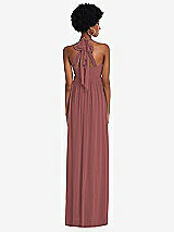 Alt View 5 Thumbnail - English Rose Convertible Tie-Shoulder Empire Waist Maxi Dress