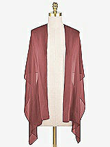 Front View Thumbnail - English Rose Sheer Crepe Stole