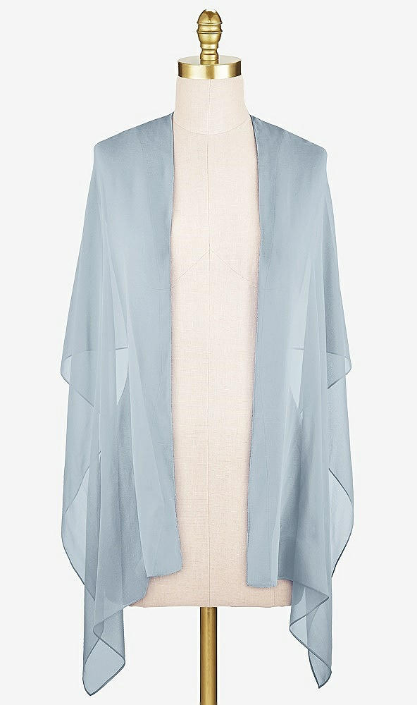 Front View - Mist Sheer Crepe Stole