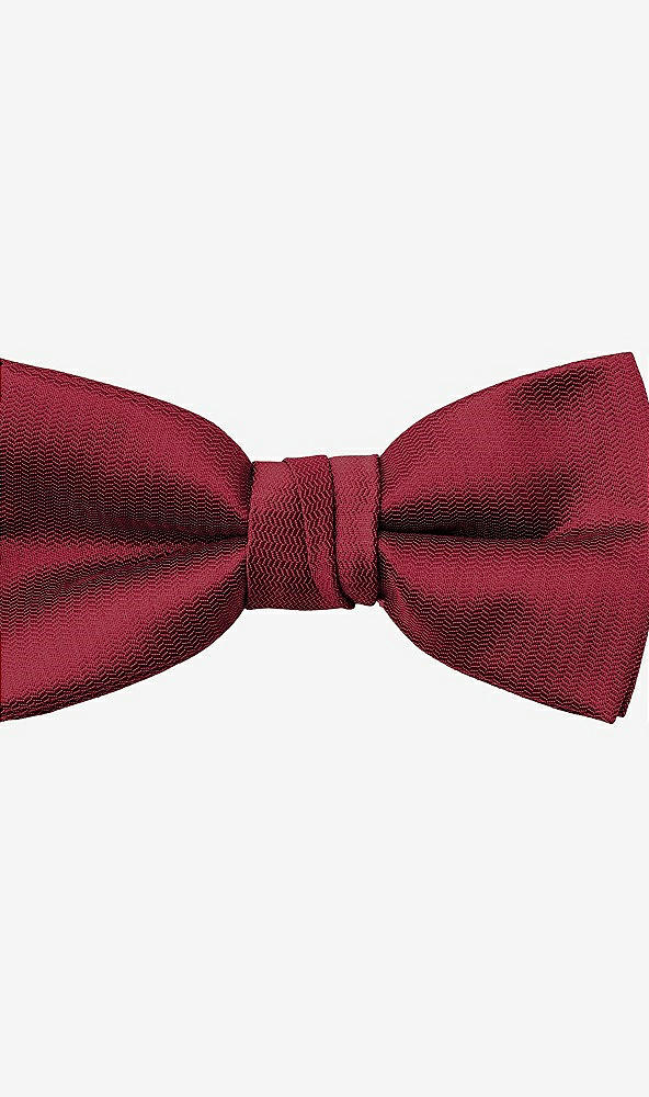 Front View - Burgundy Yarn-Dyed Boy's Bow Tie by After Six