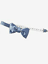 Rear View Thumbnail - Periwinkle - PANTONE Serenity Matte Satin Bow Ties by After Six