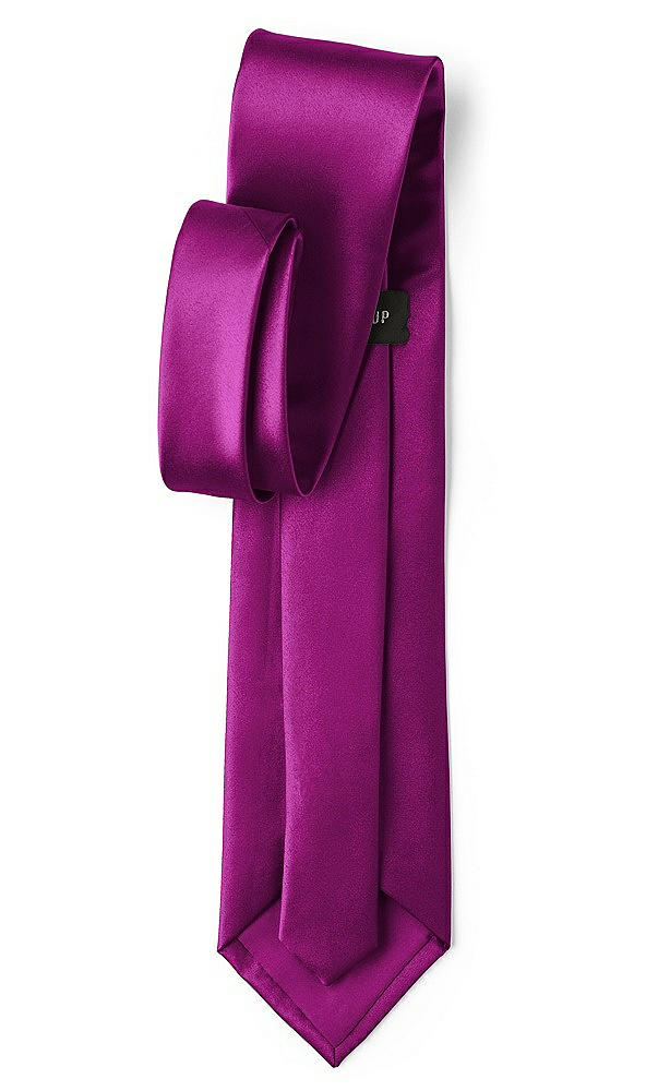 Back View - Persian Plum Matte Satin Neckties by After Six