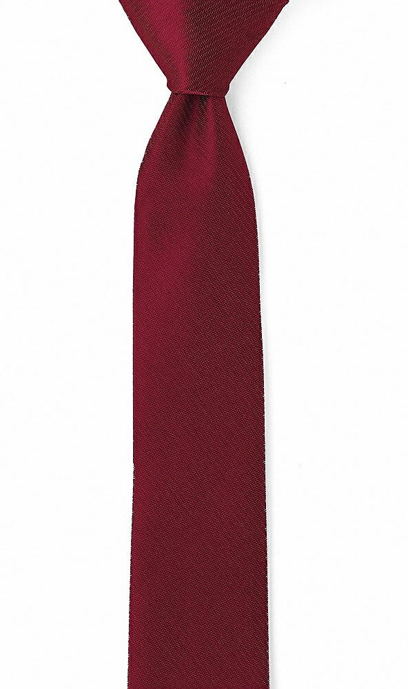 Front View - Burgundy Yarn-Dyed Modern Tie by After Six